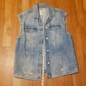 Trafaluc Zara Denim Vest womens medium